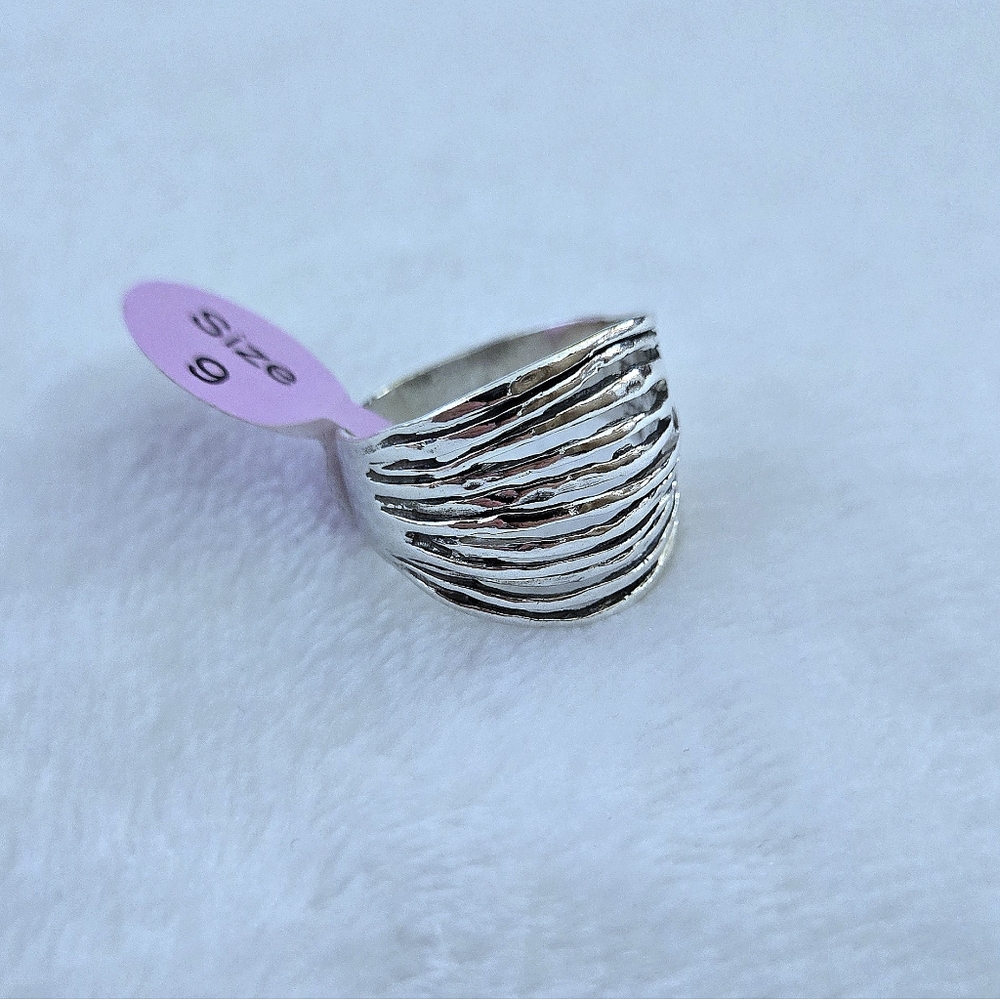 Noa Zuman Sterling Silver🤍 Convexed Bands Ring💍